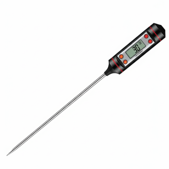 Digital Meat Thermometer – Stainless Steel Probe for Cooking, BBQ, Oven, Grill & Kitchen Use Vallinex Ventures