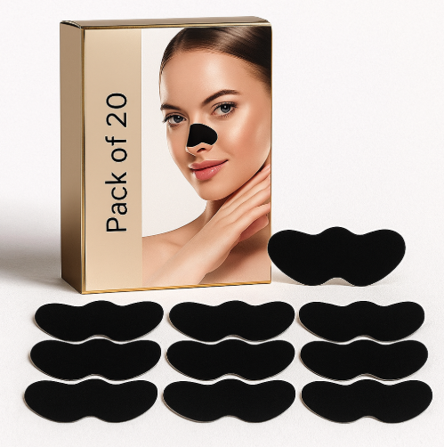 Blackhead Remover Nose Strips – Charcoal Pore Cleansing Strips for Face Care (Pack of 20) Vallinex Ventures