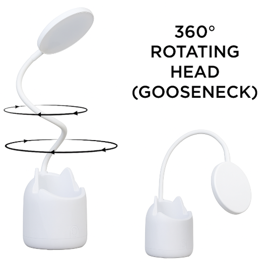 Adjustable LED Study Table Lamp – Multipurpose Desk Light with Pen Holder for Kids, Students & Home Office Vallinex Ventures