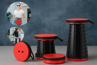Folding Stool – Portable Telescopic Adjustable Seat for Travel, Camping & Outdoors Vallinex Ventures