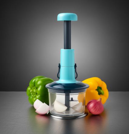 Manual Food Chopper – Hand Pull Vegetable Cutter & Salad Processor for Kitchen Use Vallinex Ventures