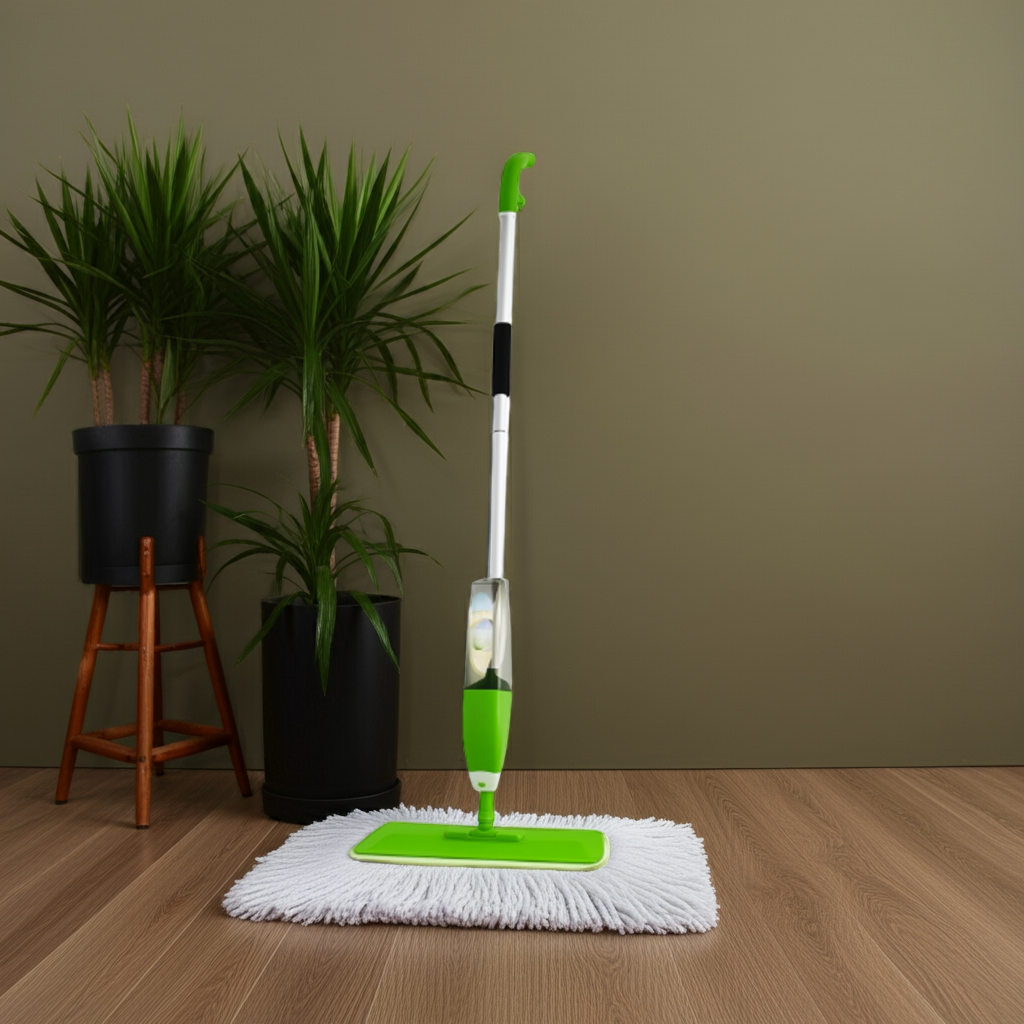 Spray Mop – 360° Rotating Floor Cleaner with Refillable Bottle & Microfiber Pads for Wet & Dry Use Vallinex Ventures