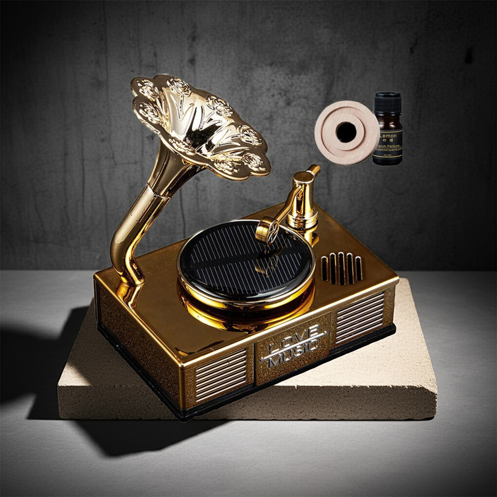Vintage Car Air Freshener – Retro Phonograph Auto Dashboard Fragrance Diffuser Long-Lasting Vallinex Ventures