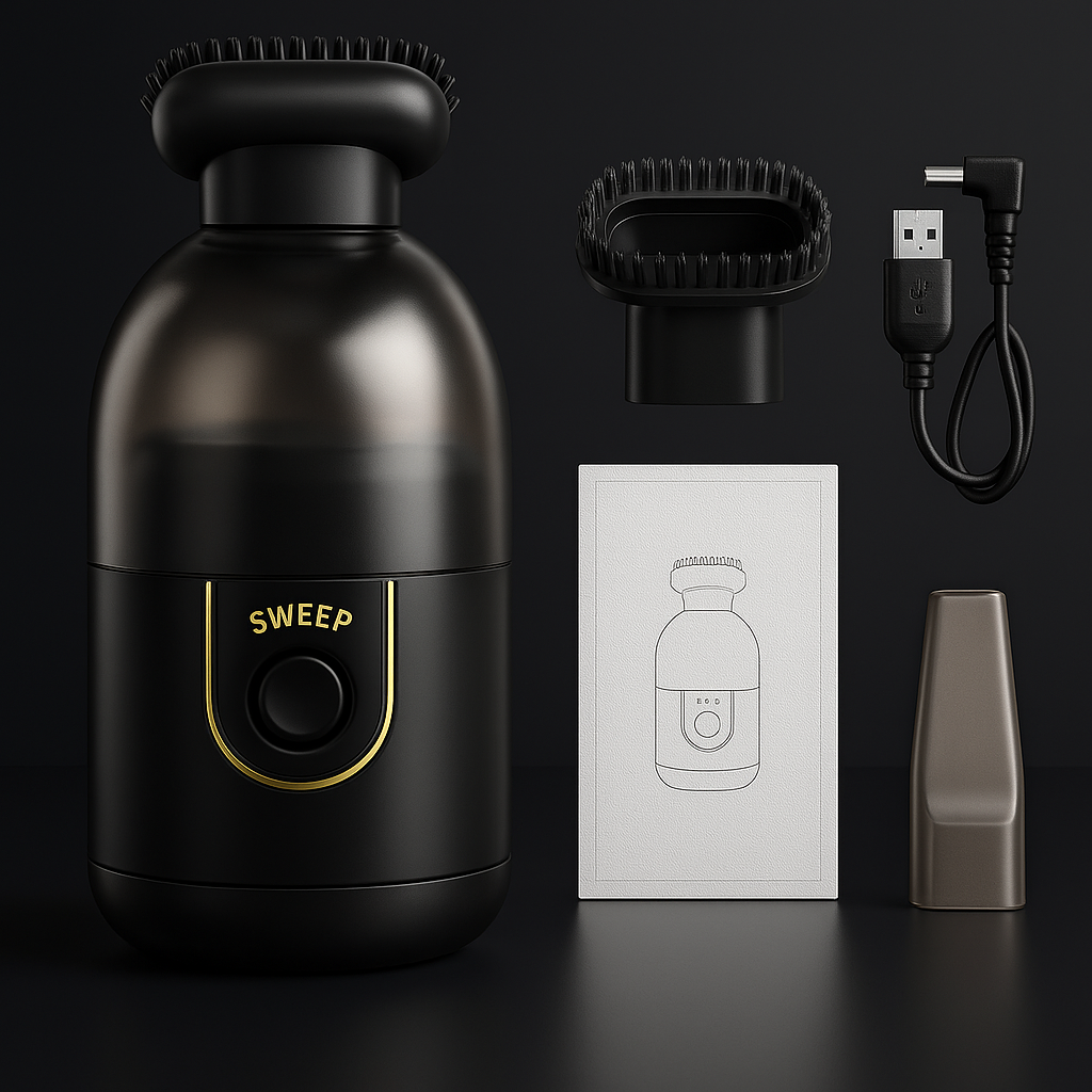 Mini Table Vacuum Cleaner – USB Rechargeable Dust & Crumb Cleaner for Desk & Home Use Vallinex Ventures