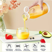 Mini Portable Blender – USB Rechargeable Smoothie Juicer Cup with 6 Blades for Home & Travel Vallinex Ventures